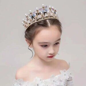 Girls Princess Pearl Crown